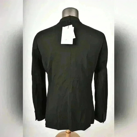 NWT SELECTED HOMME Black Viscose Nylon Stretch Slim Fit Soft Blazer Jacket 40R - Picture 3 of 12